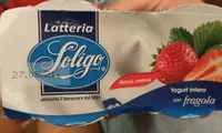 Yogurt intero con fragola