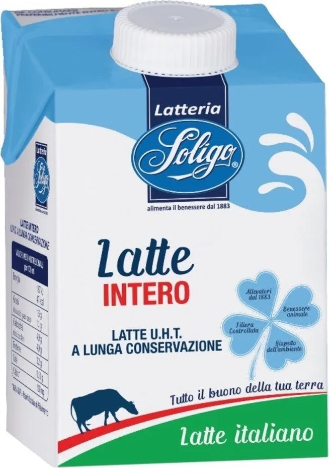 Latte intero UHT a lunga conservazione