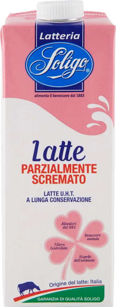 Latte parzialmente scremato latte u h t