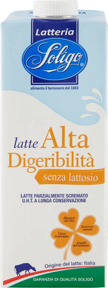 Alta digeribilità latte parzialmente scremato u h t