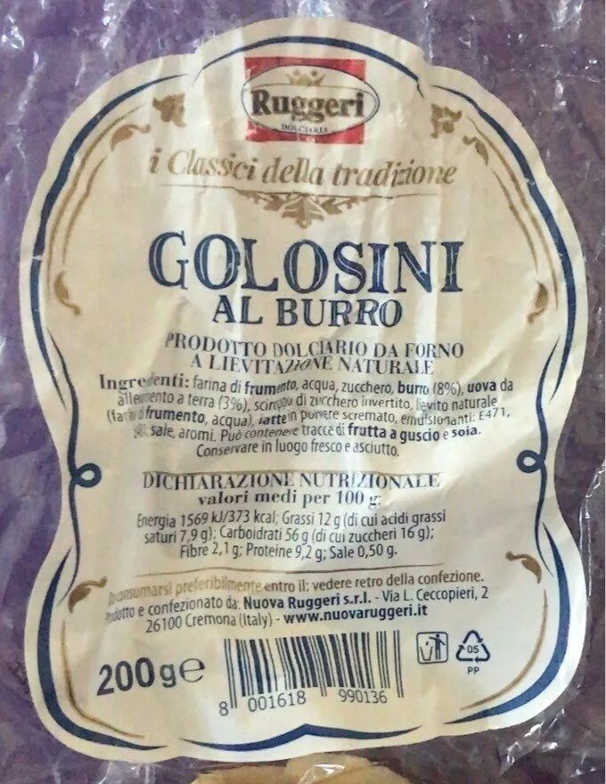 Golosini al burro