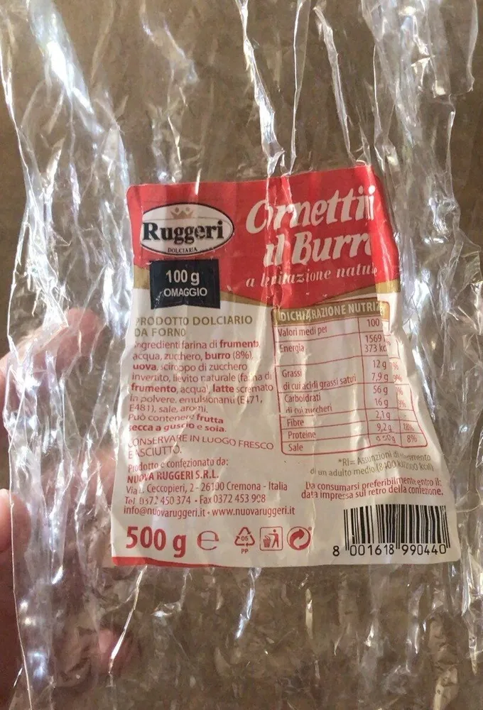 cornettini al burro