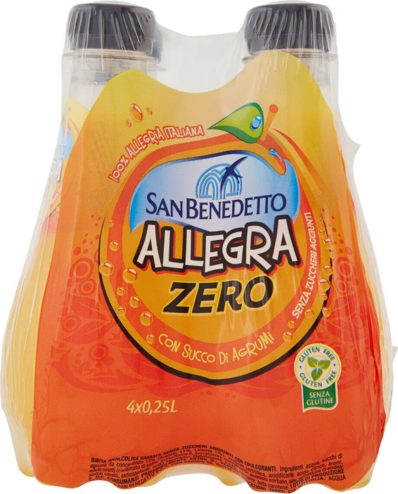 Zero allegra con succo d'agrumi