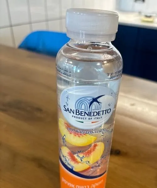Peach flavored water