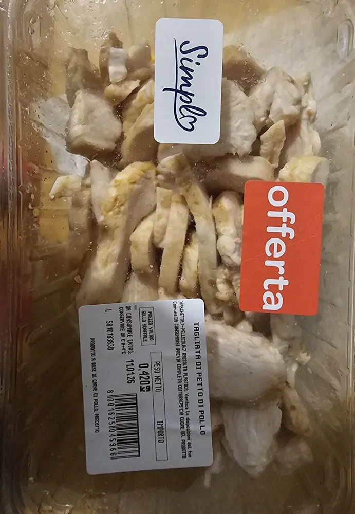 Tagliata Di Petto Di Pollo