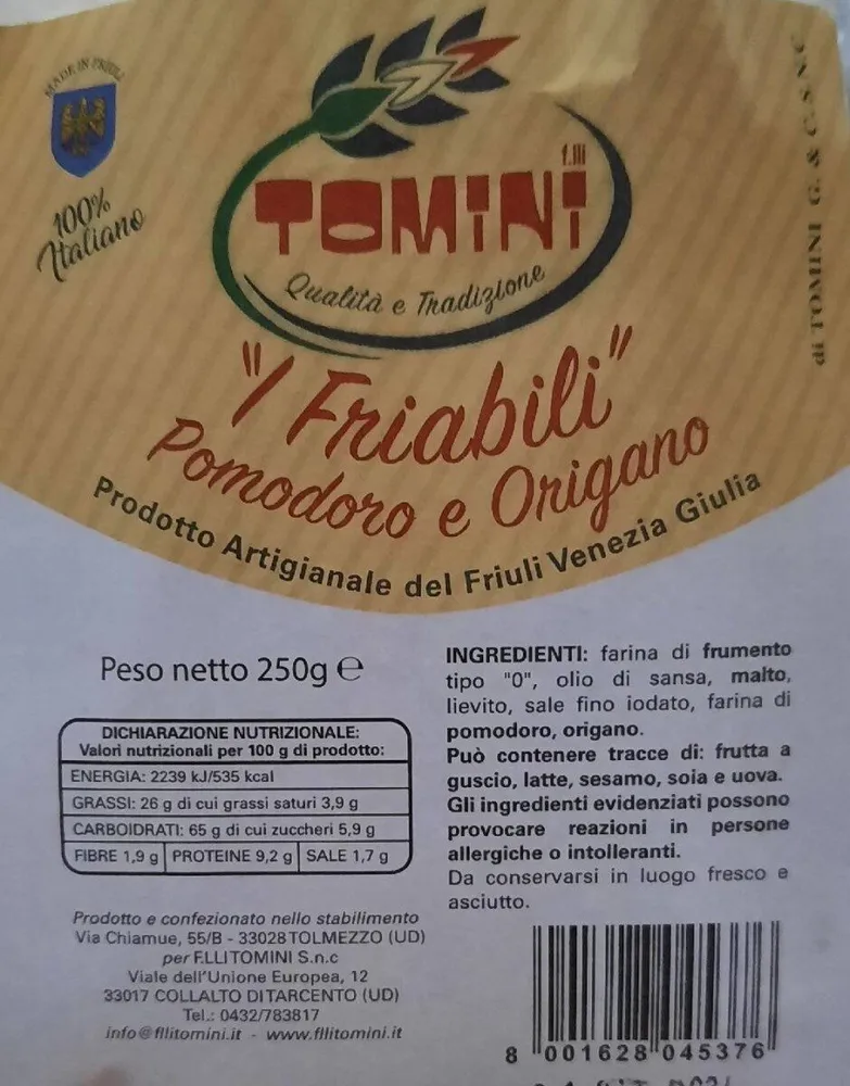 I Friabili - Pomodoro e Origano