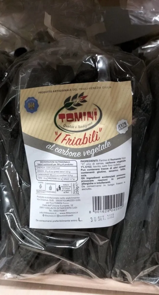 I friabili al carbone vegetale