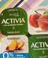 Yoghurt pesca in pezzi
