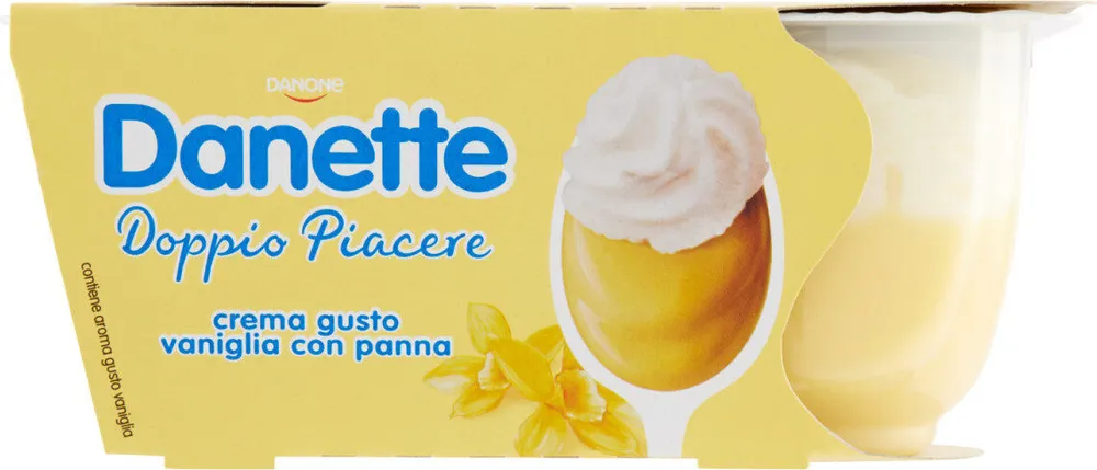 Doppio piacere crema gusto vaniglia con panna