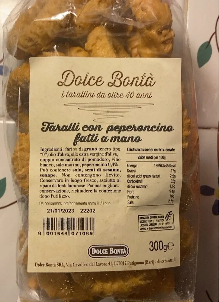 Taralli con peperoncino