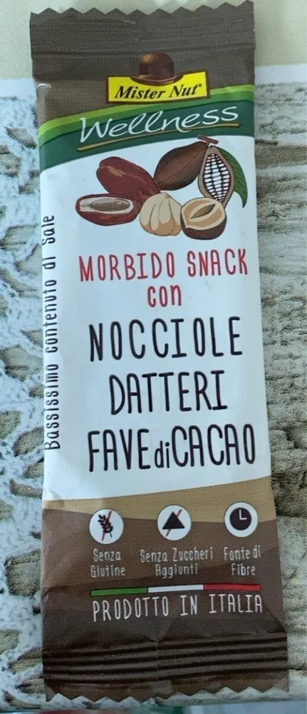 barretta nocciole datteri fave cacao