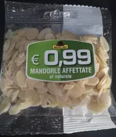 Mandorle affettate al naturale
