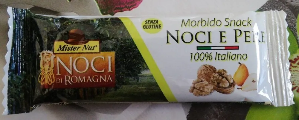 Morbido snack noci e pere