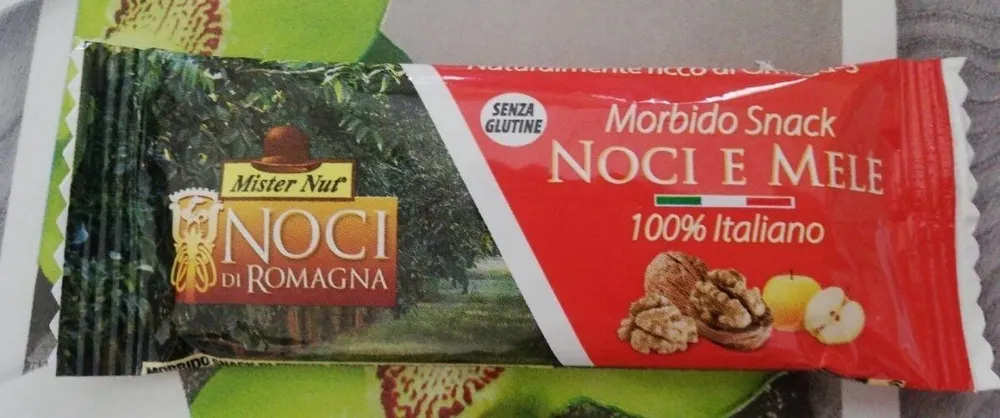 Morbido snack noci e mele