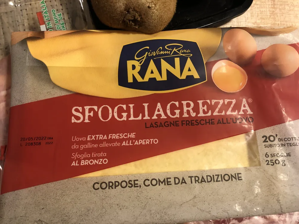 Lasagne fresche all'uovo