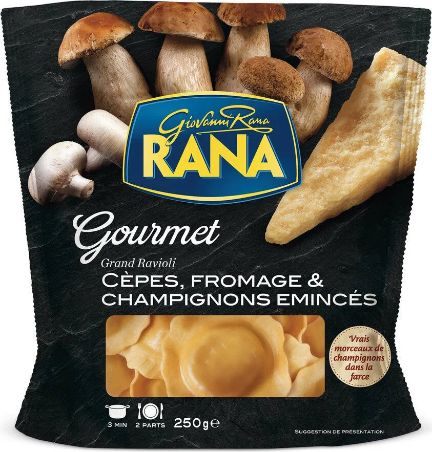 Grand ravioli cèpes