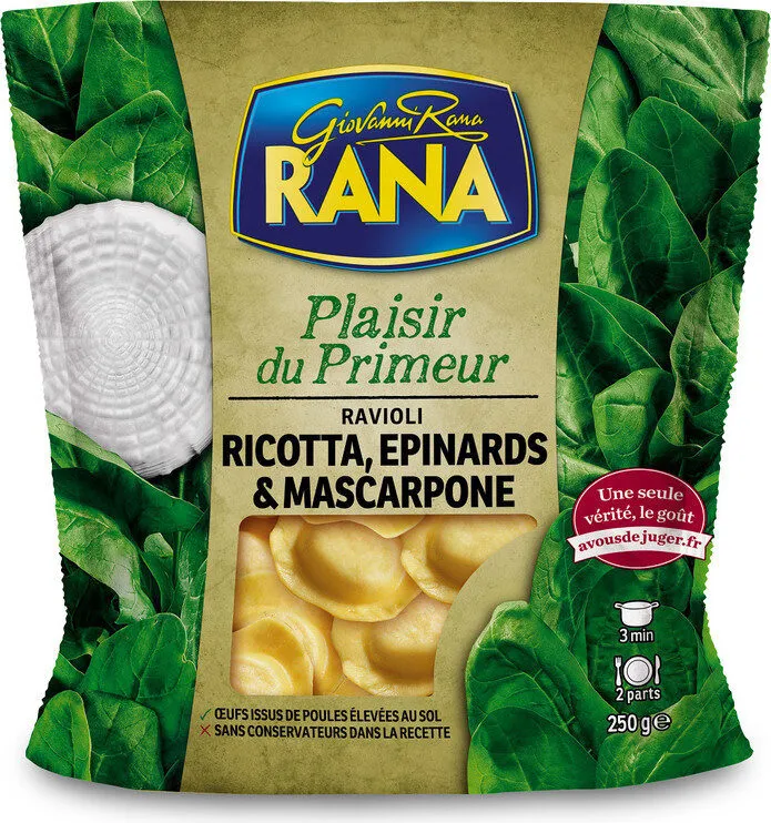 RAVIOLI RICOTTA EPINARDS MASCARPONE