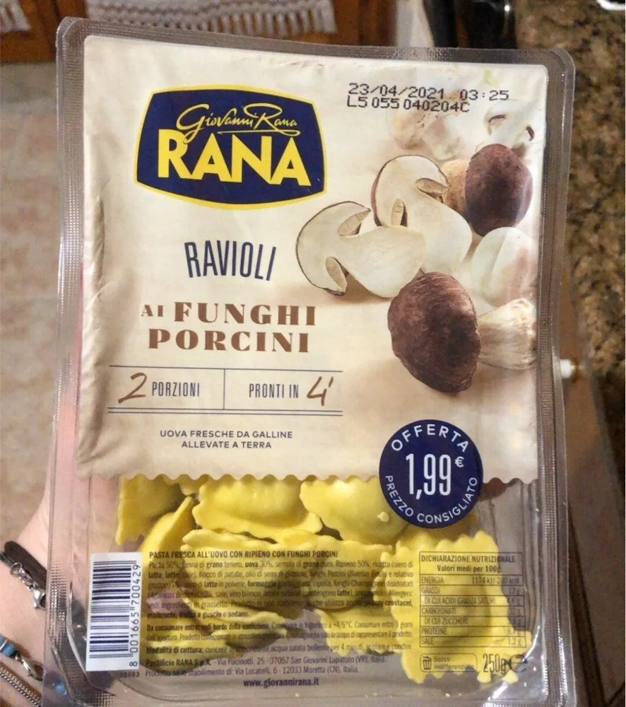 Ravioli ai funghi porcini