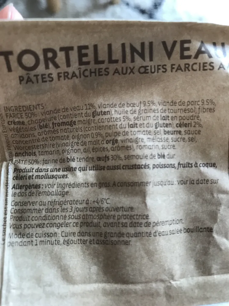 Ravioli veau aux petits légumes RANA