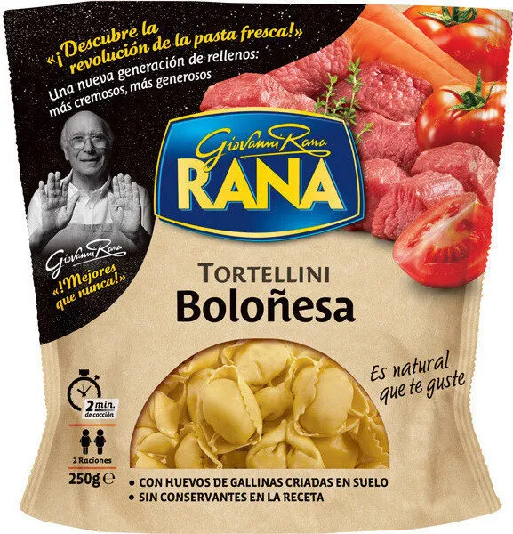 Tortellini boloñesa