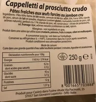 Pates fraiches aux oeufs farcies au jambon cru