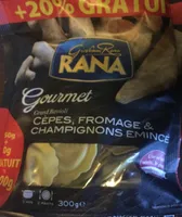 Grand ravioli cepes fromage et champignons