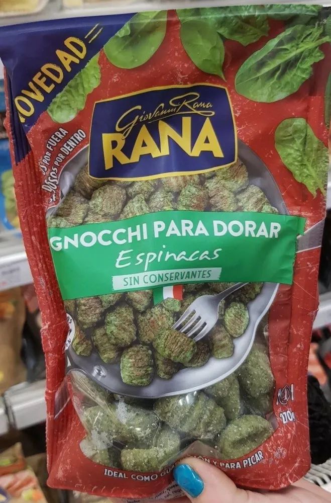 Gnocchi para dorar espinacas