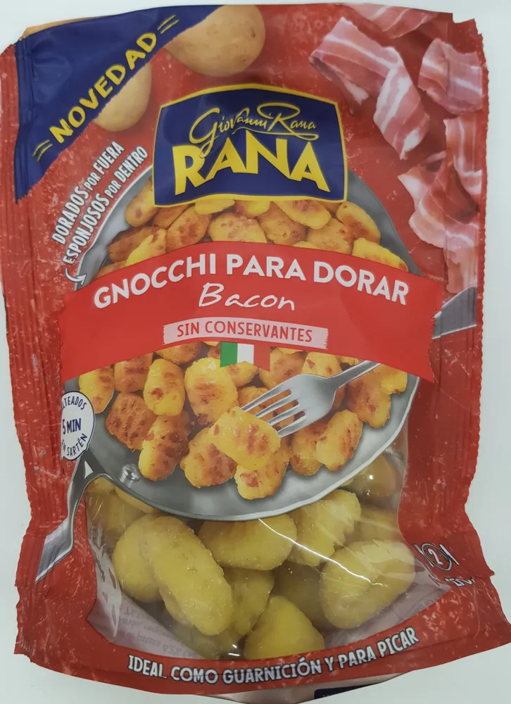 Gnocchi para dorar bacon