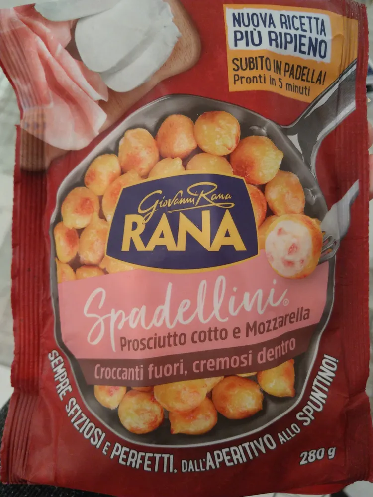 Spadellini prosciutto cotto e mozzarella