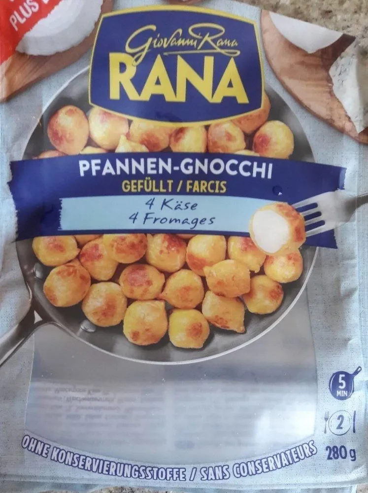 Pfannen-Gnocchi gefüllt 4 Käse