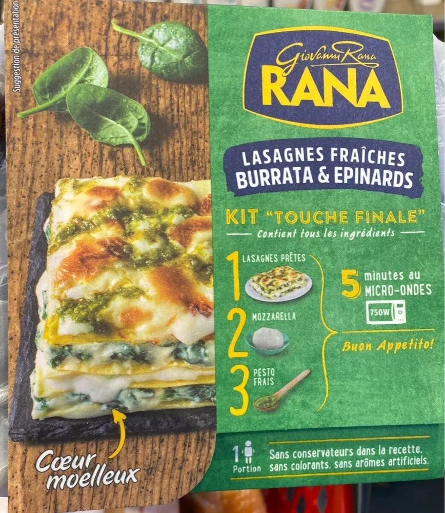 Lasagnes fraiches