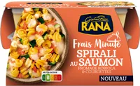 Spirali au saumon fromage robiola, & courgettes