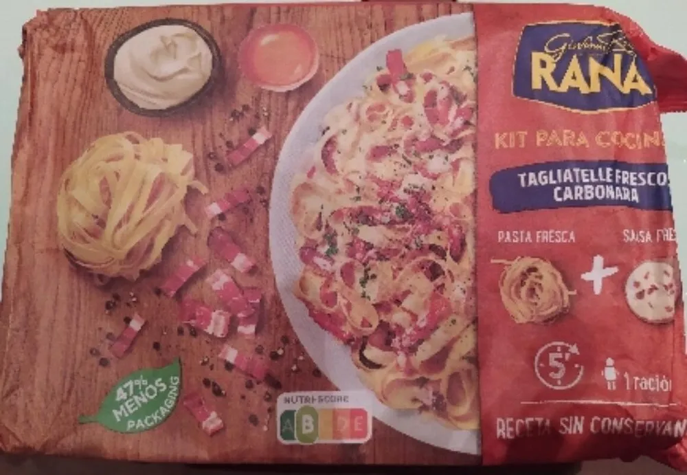 Kit para Cocinar Tagliatelle Frescos Carbonara