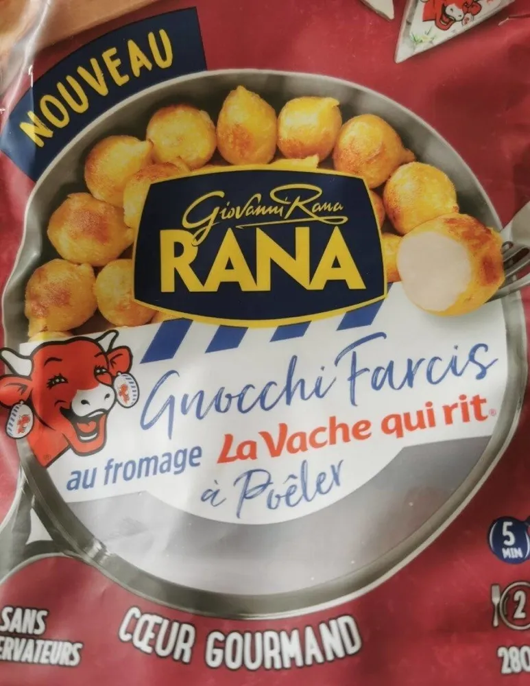 Gnocchi farcis au fromage La Vache qui rit à poêler