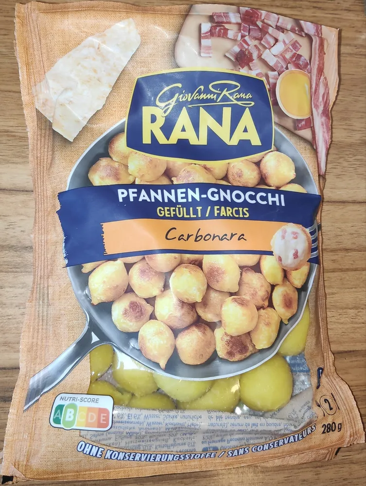 Pfannen-Gnocchi Carbonara