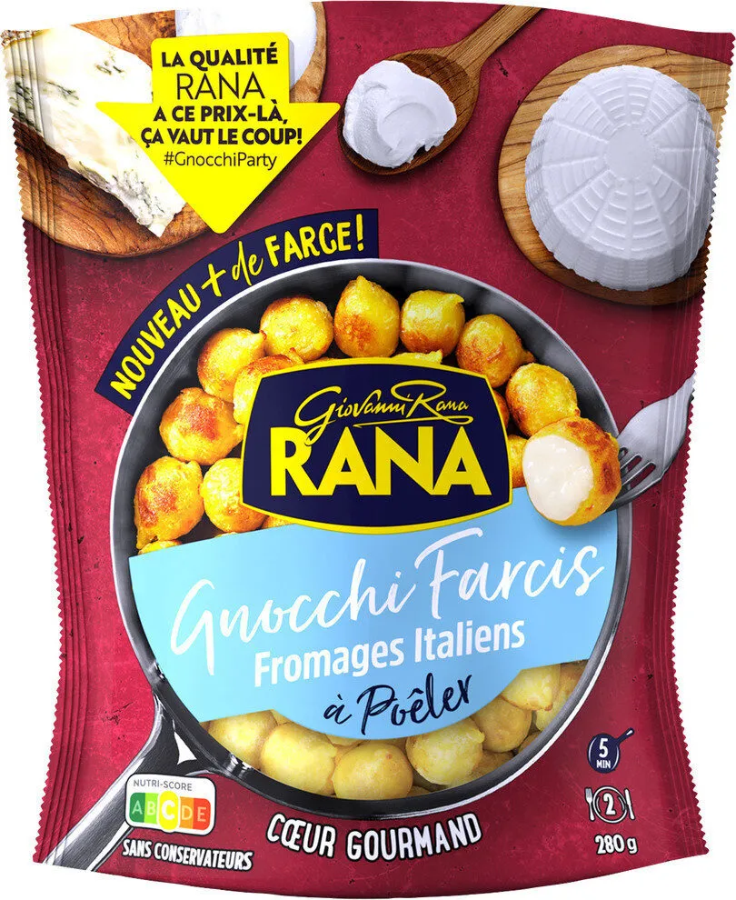 Gnocchi Farcis à Poêler Fromages Italiens