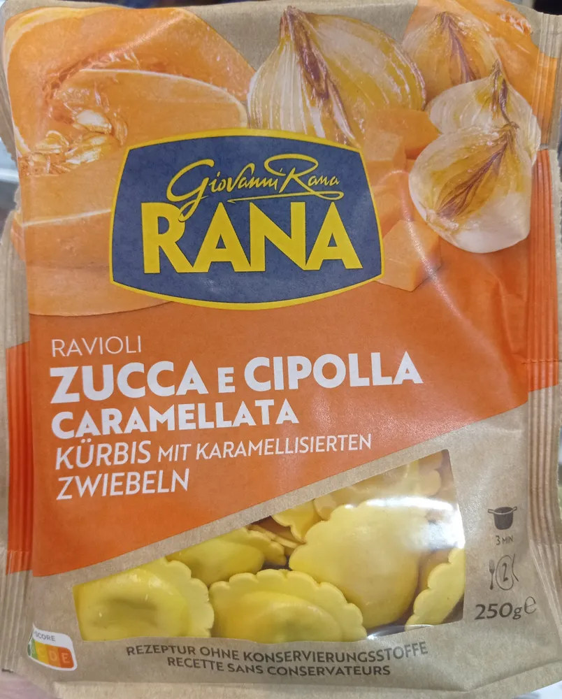 Ravioli zucca e cipolla caramellata