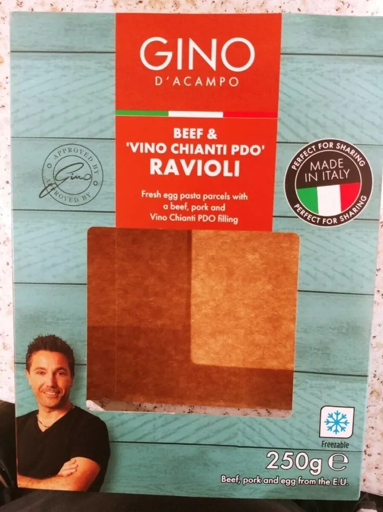 Beef and vino Chianti Ravioli