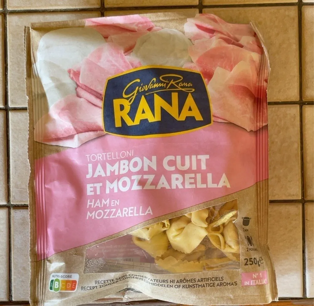 Tortelloni jambon cuit et mozzarella