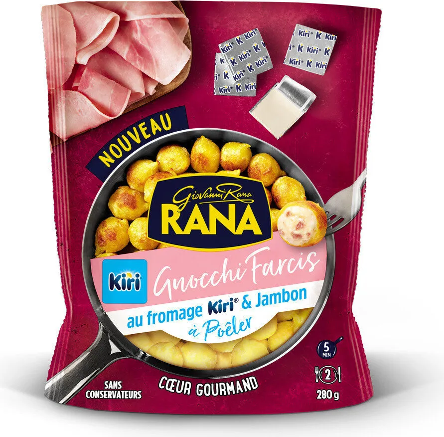 Gnocchi Farcis à Poêler au Fromage Kiri® & Jambon