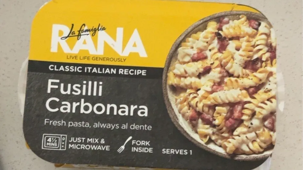 Fusilli carbonara