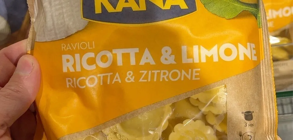 Ravioli citron ricotta