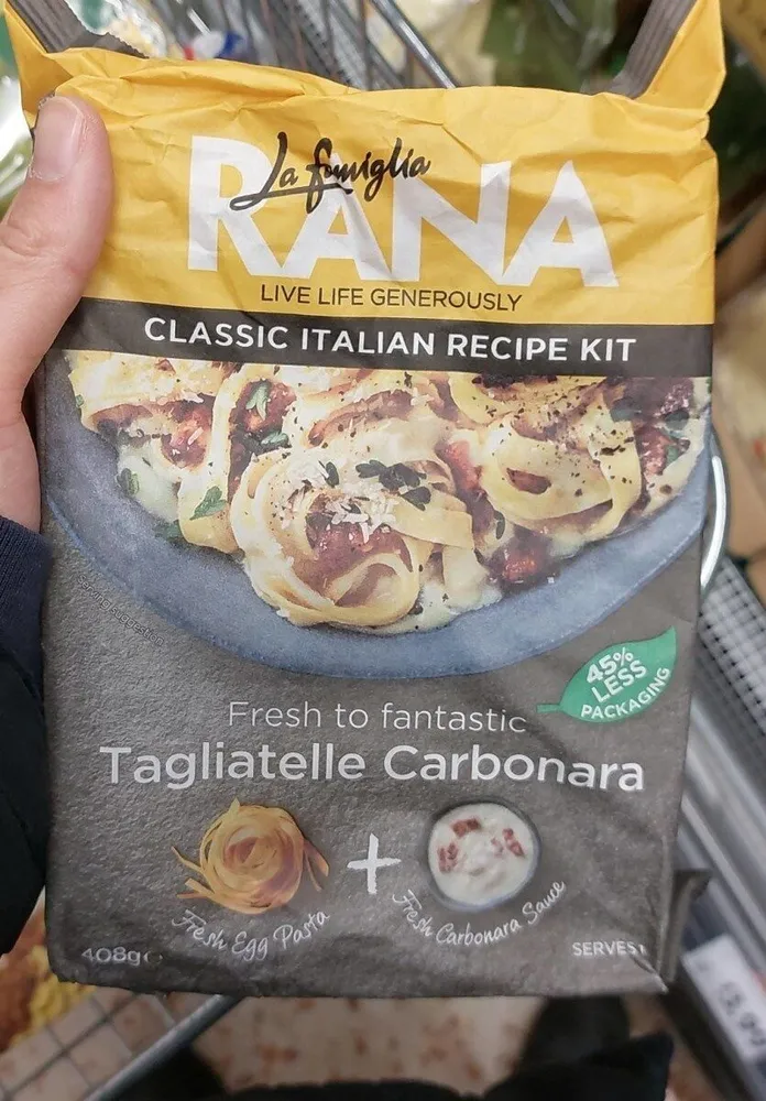 Classic Italian Recipe Kit Tagliatelle Carbonara