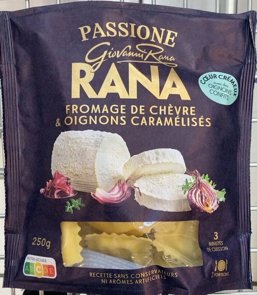 Ravioli Fromage de chèvre et oignons caramélisés