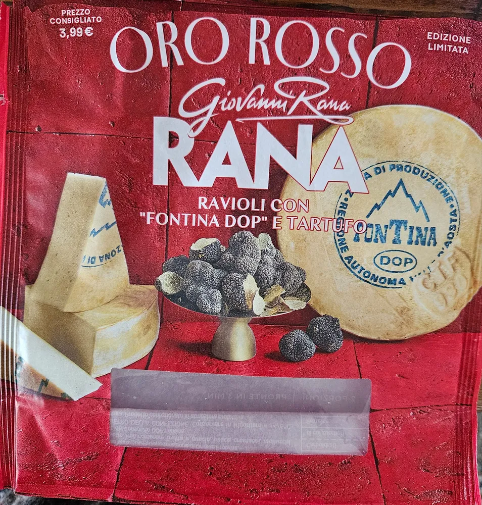 Ravioli con fontina DOP e tartufo