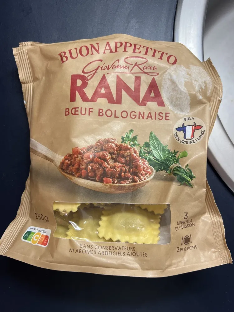 Bœuf Bolognaise Ravioli