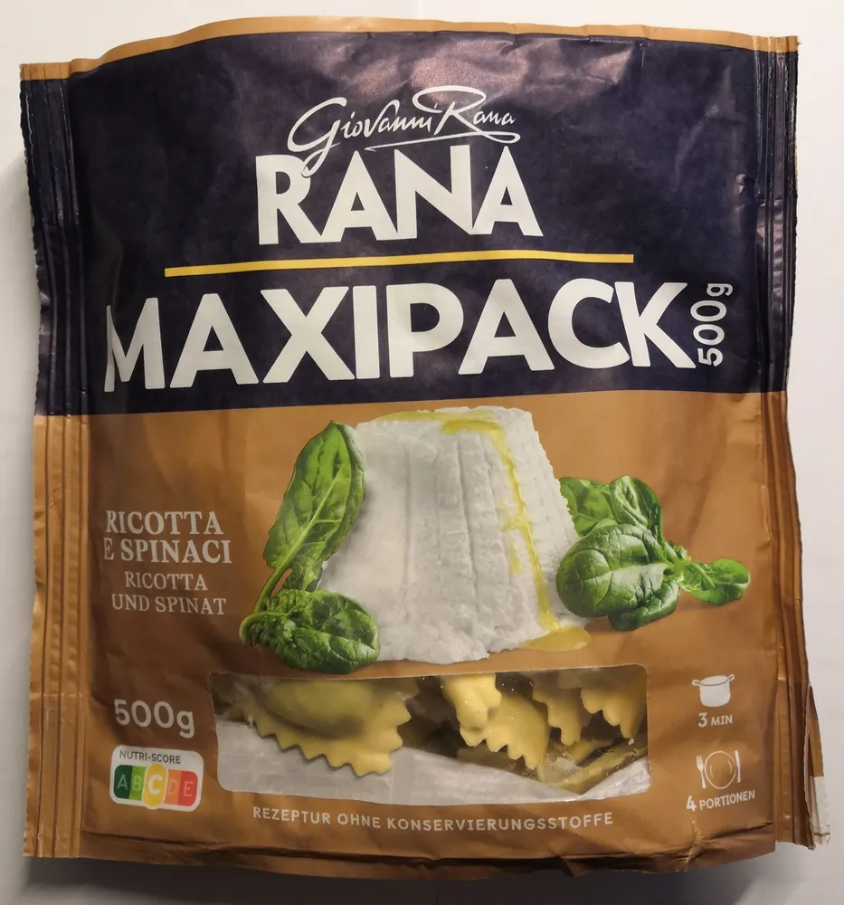 Ricotta und Spinat