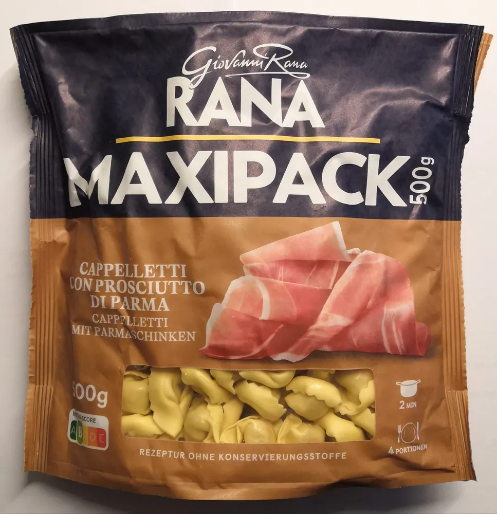 LIDL Giovanni Rana GOURMET Cappeletti Prosciutto di Parma 500g 3.49€ 1kg 6.98€