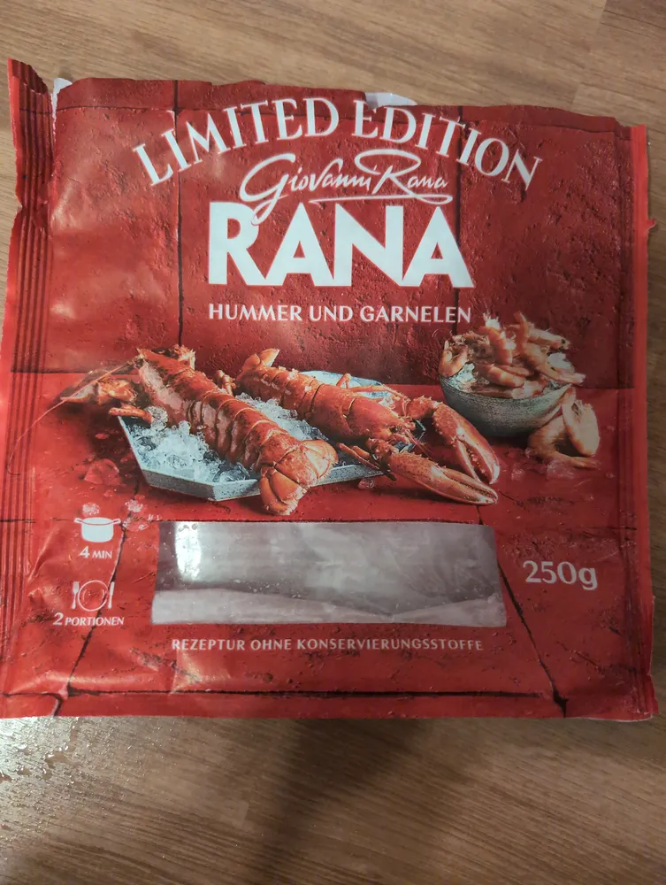 Giovanni Rana Lim.Edition Ravioli mit Hummer und Garnelen