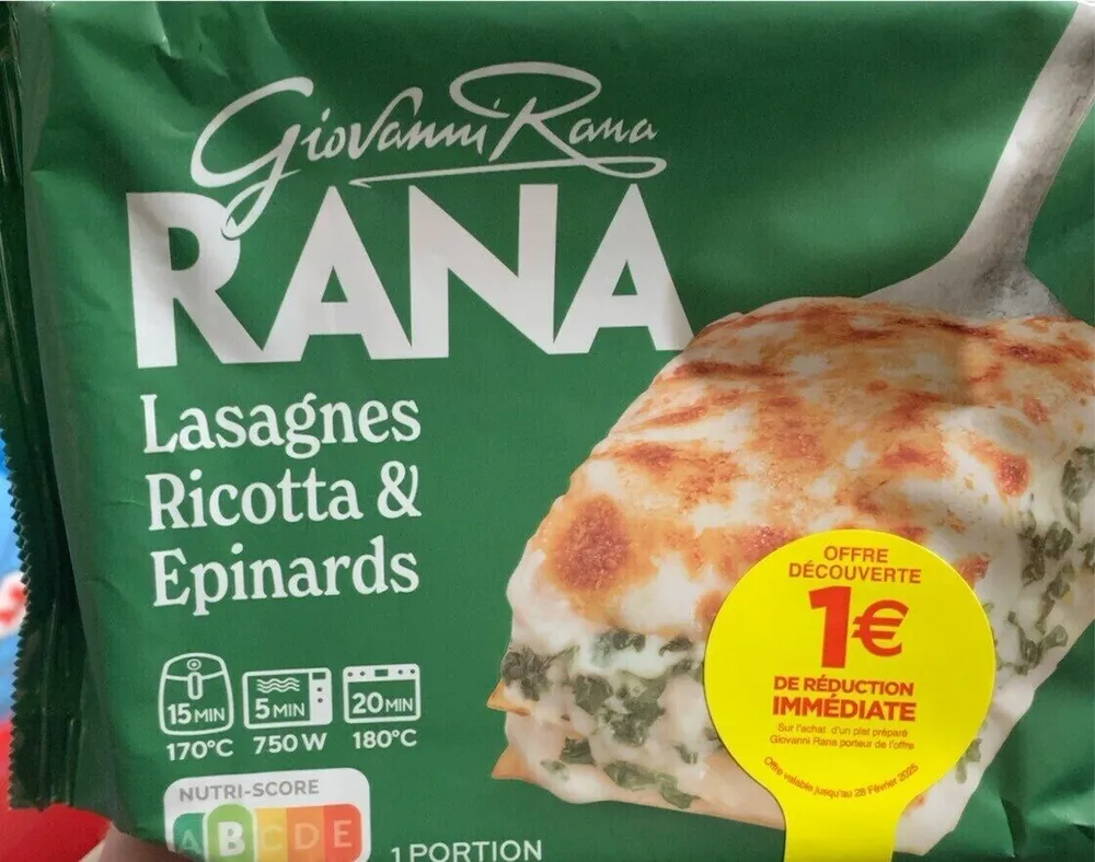 Lasagnes Ricotta & Epinards